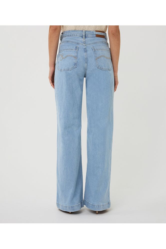 Esqualo Wide Leg Jeans Blue