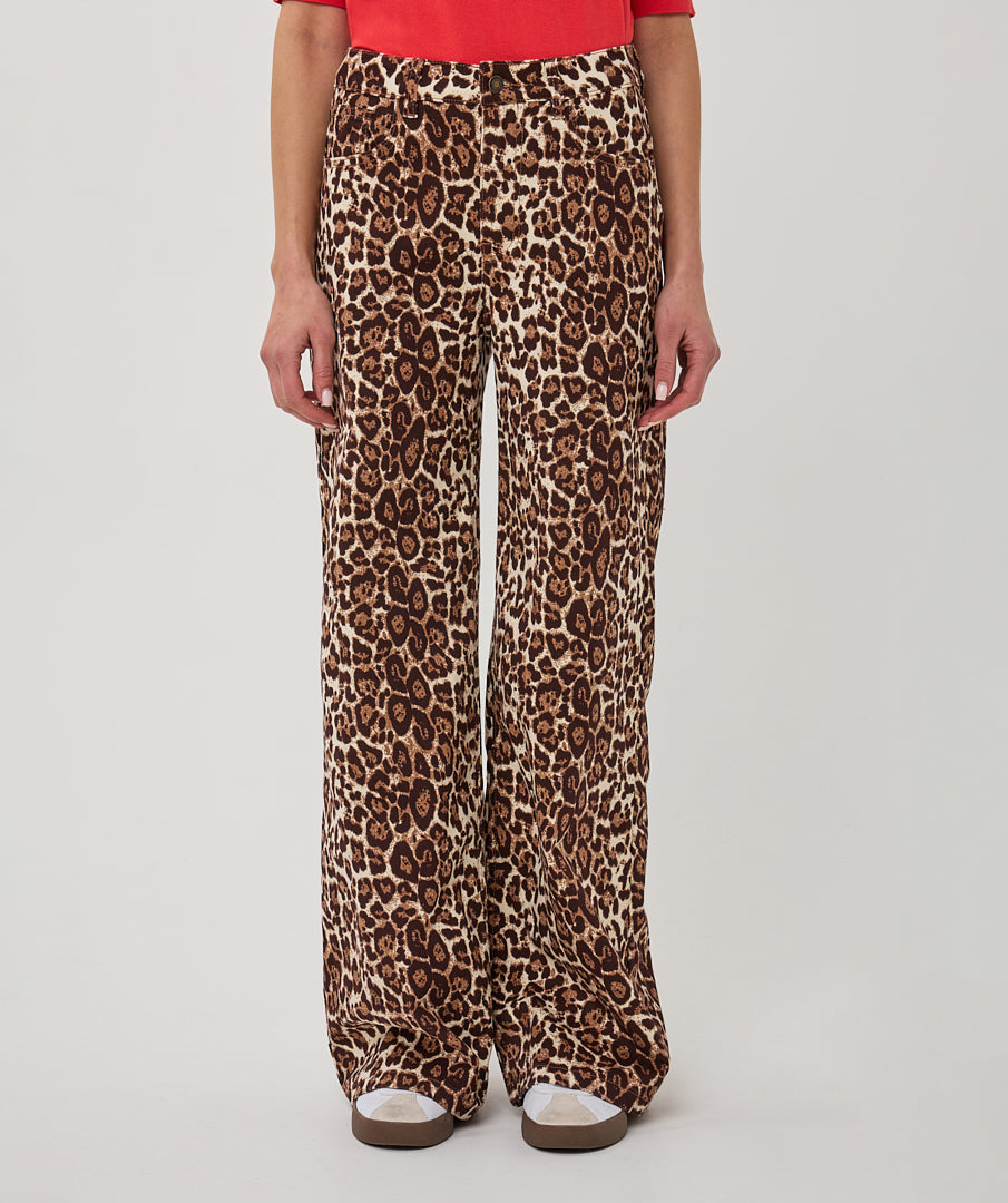 Esqualo Scarlet Leopard Jeans