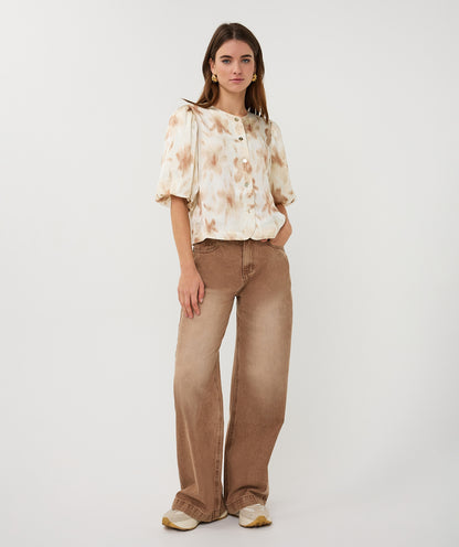 Esqualo Scarlet Flower Power Blouse