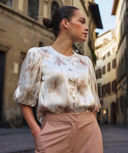 Esqualo Scarlet Flower Power Blouse