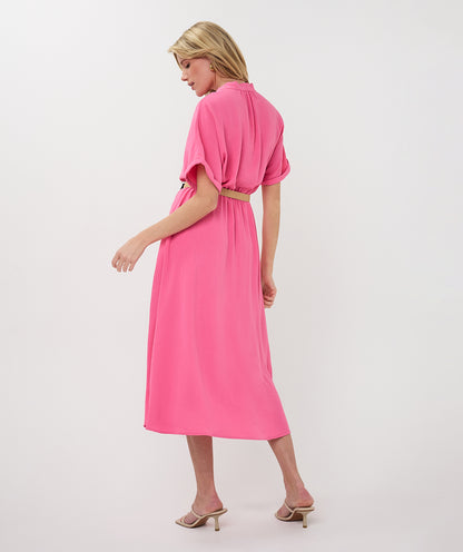 Esqualo Crinkle Dress Pink