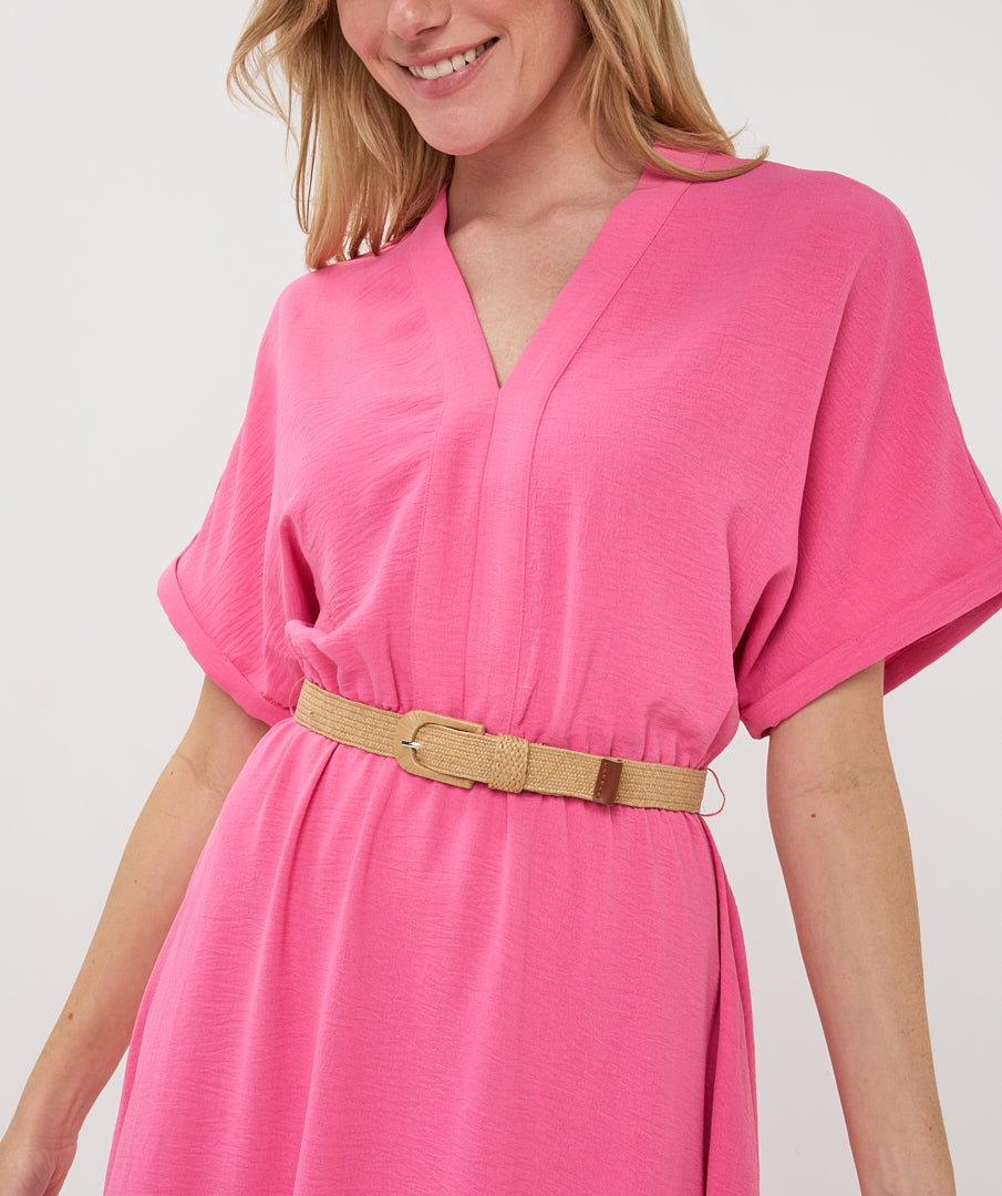 Esqualo Crinkle Dress Pink