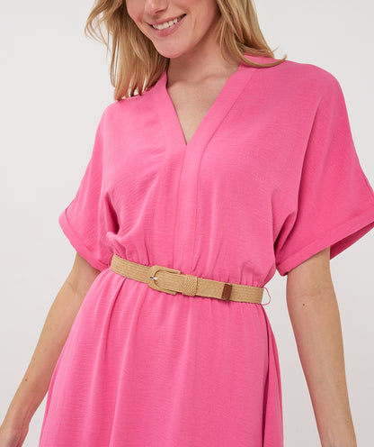 Esqualo Crinkle Dress Pink