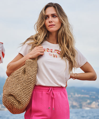 Esqualo Soleil T-Shirt White/Pink