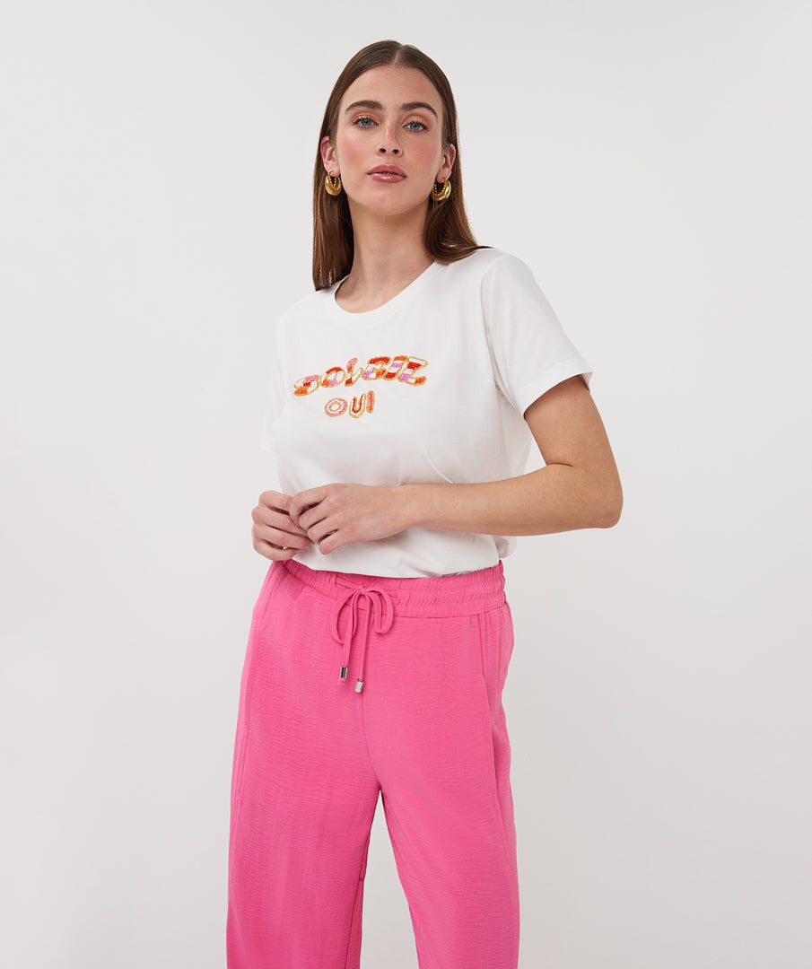 Esqualo Soleil T-Shirt White/Pink