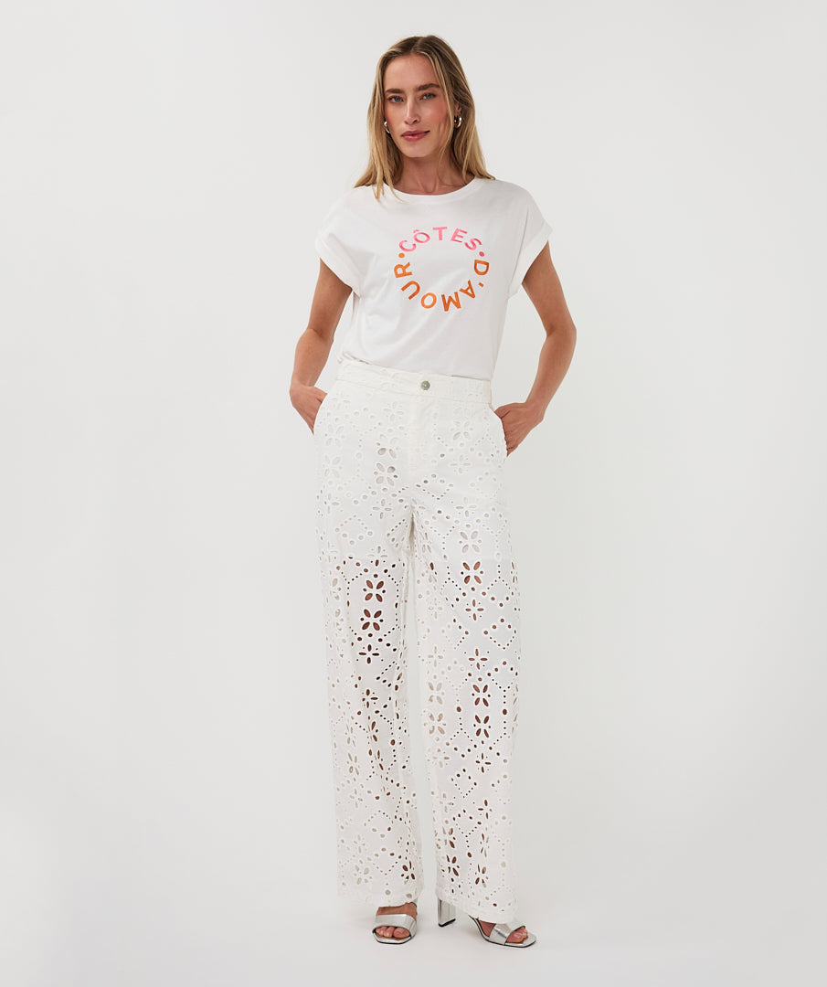 Esqualo Côtes d'Amour T-Shirt White/Pink