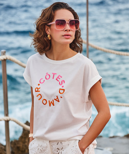 Esqualo Côtes d'Amour T-Shirt White/Pink