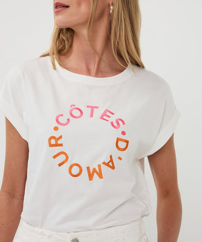 Esqualo Côtes d'Amour T-Shirt White/Pink