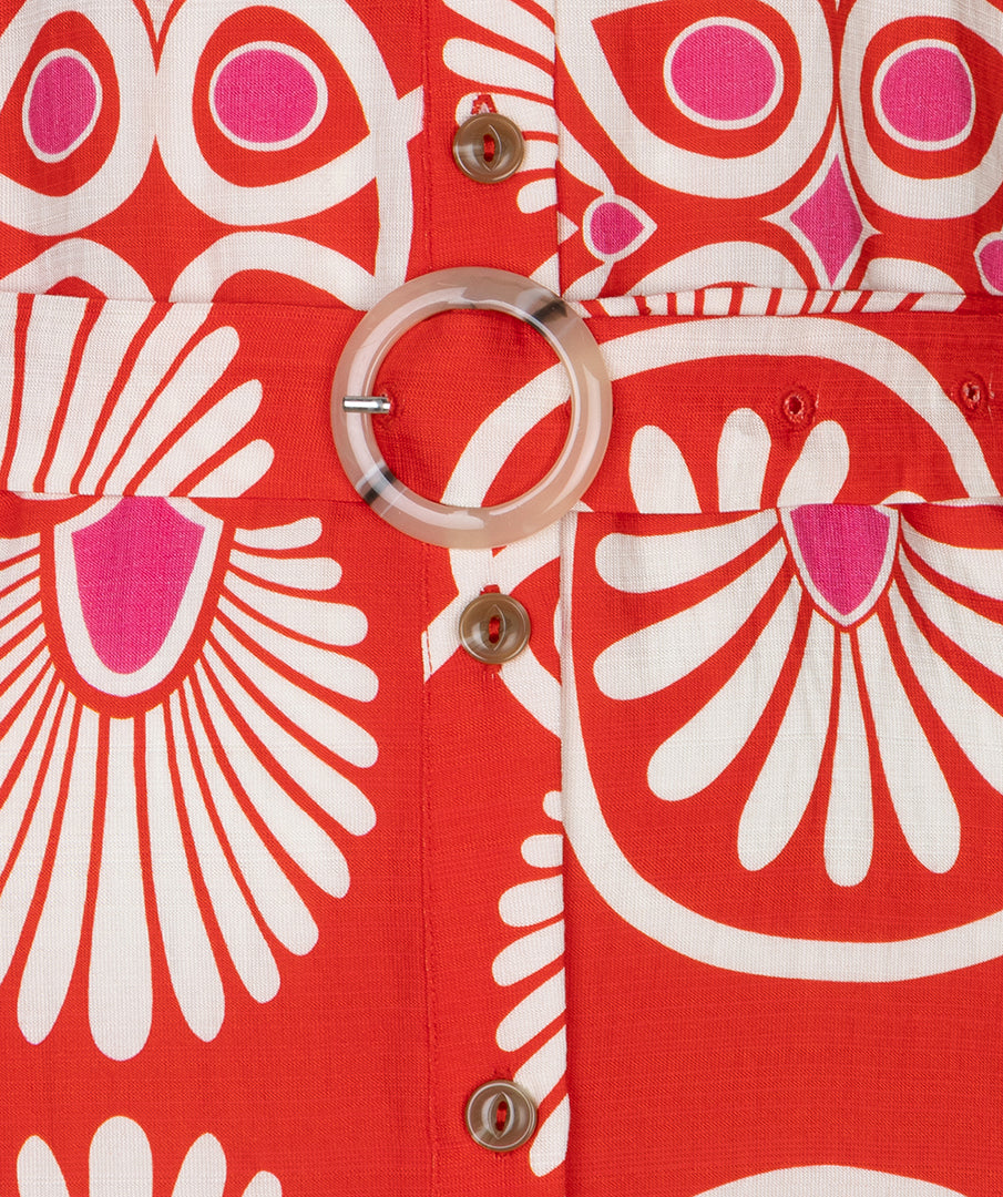 Esqualo Heartfelt Long Dress Print