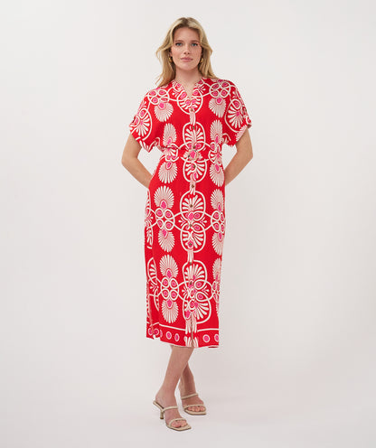 Esqualo Heartfelt Long Dress Print