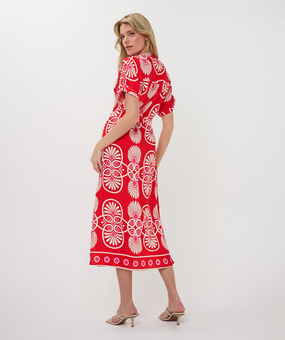 Esqualo Heartfelt Long Dress Print