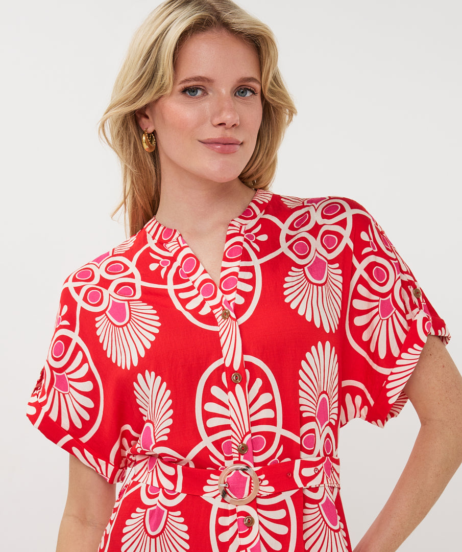 Esqualo Heartfelt Long Dress Print