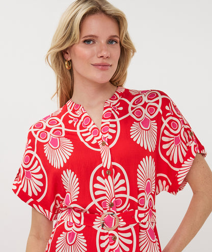 Esqualo Heartfelt Long Dress Print