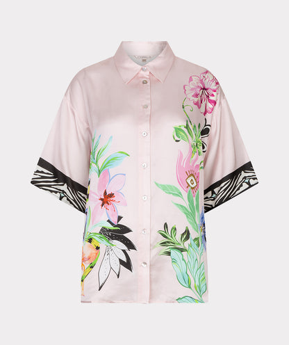 Esqualo Short Sleeve Blouse Mystic Print