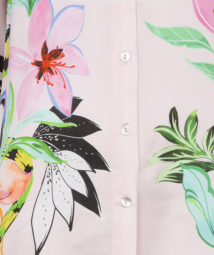 Esqualo Short Sleeve Blouse Mystic Print