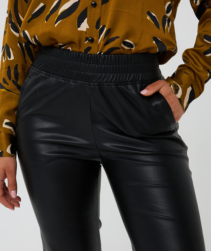 Esqualo Faux Leather Trouser