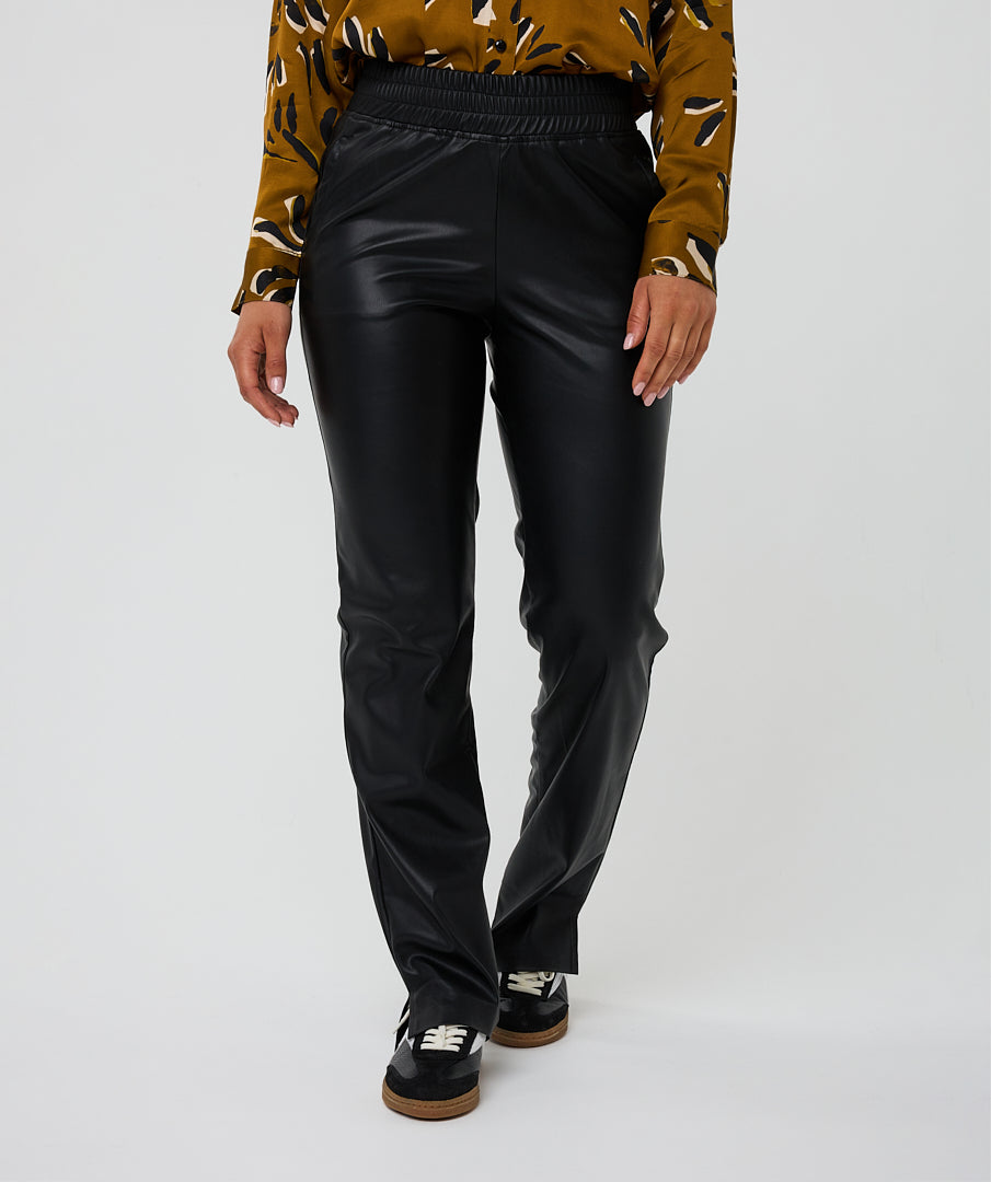 Esqualo Faux Leather Trouser