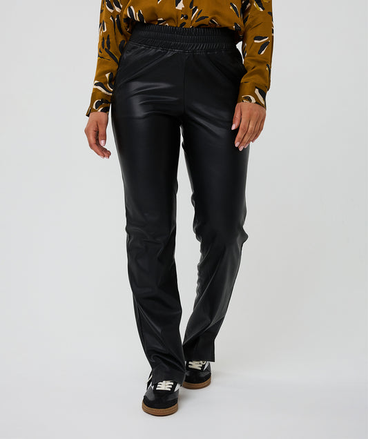 Esqualo Faux Leather Trouser