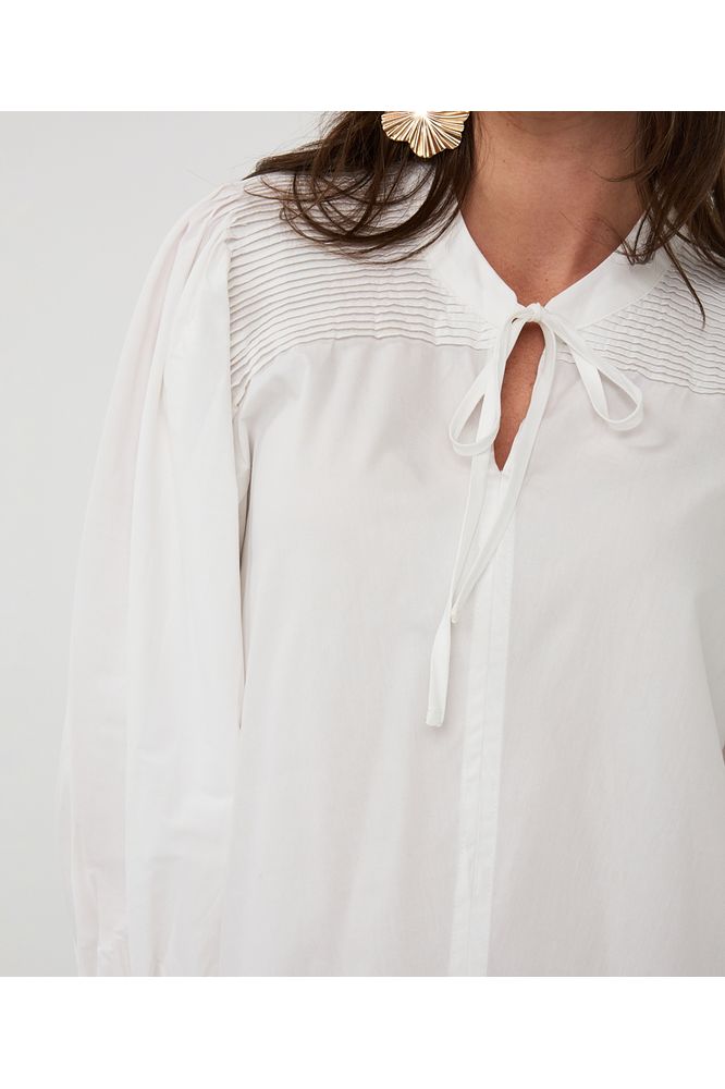 Esqualo Off White Poplin Blouse
