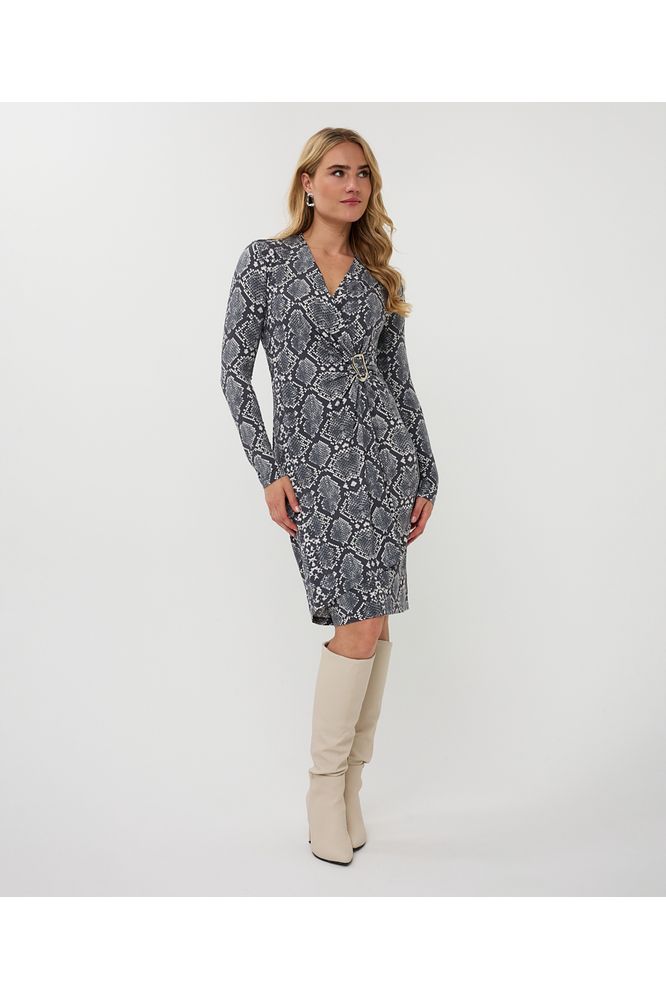 Esqualo Snake Print Dress