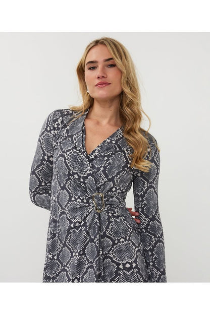 Esqualo Snake Print Dress