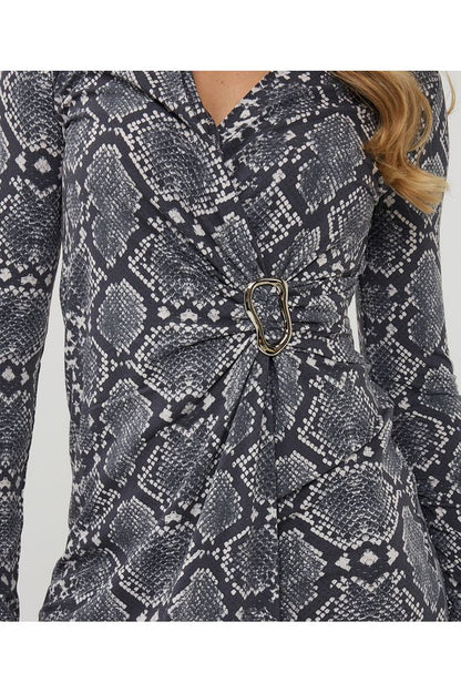 Esqualo Snake Print Dress