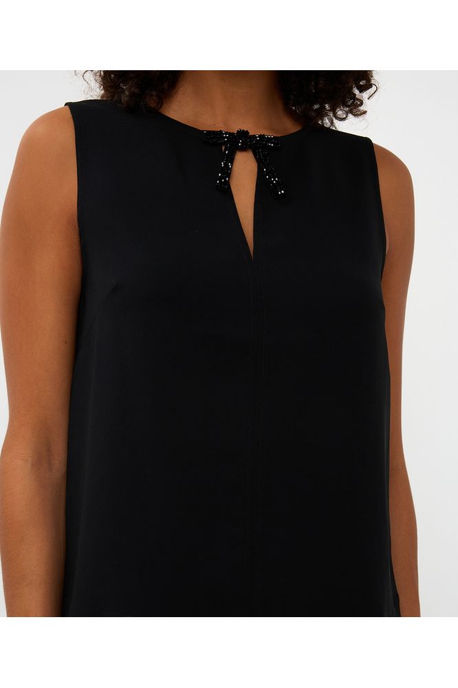 Esqualo Bow Brooch Blouse