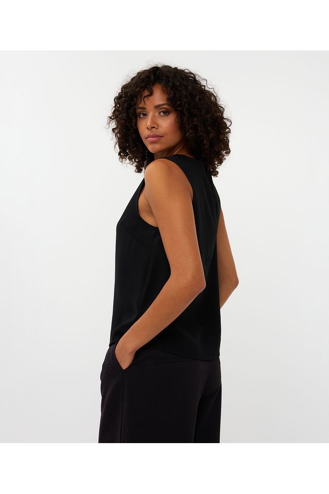 Esqualo Bow Brooch Blouse