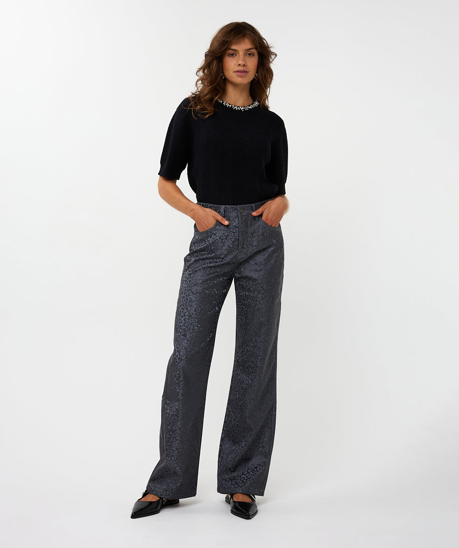 Esqualo Fancy Leather Trousers