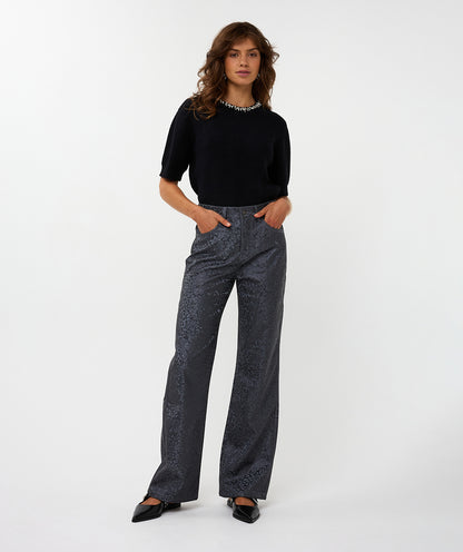 Esqualo Fancy Leather Trousers