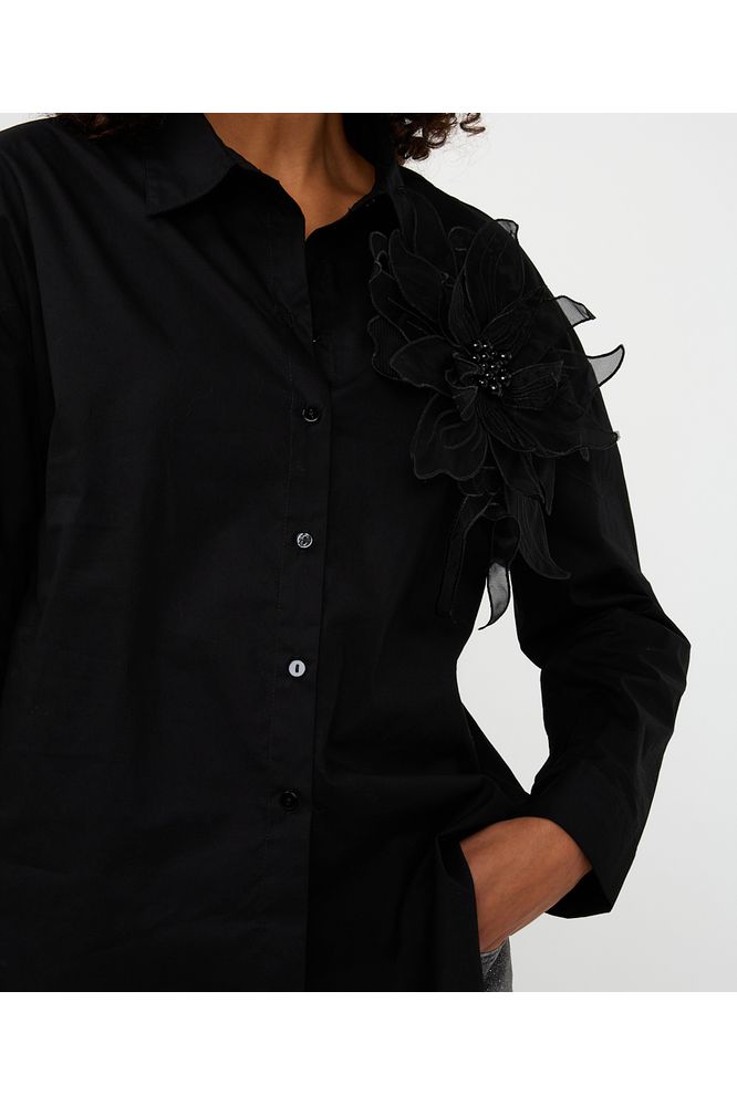 Esqualo Big Flower Patch Blouse