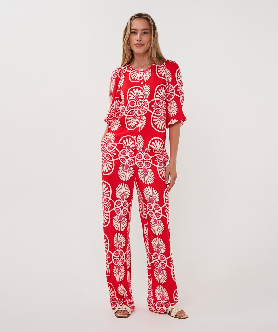 Esqualo Heartfelt Blouse Print