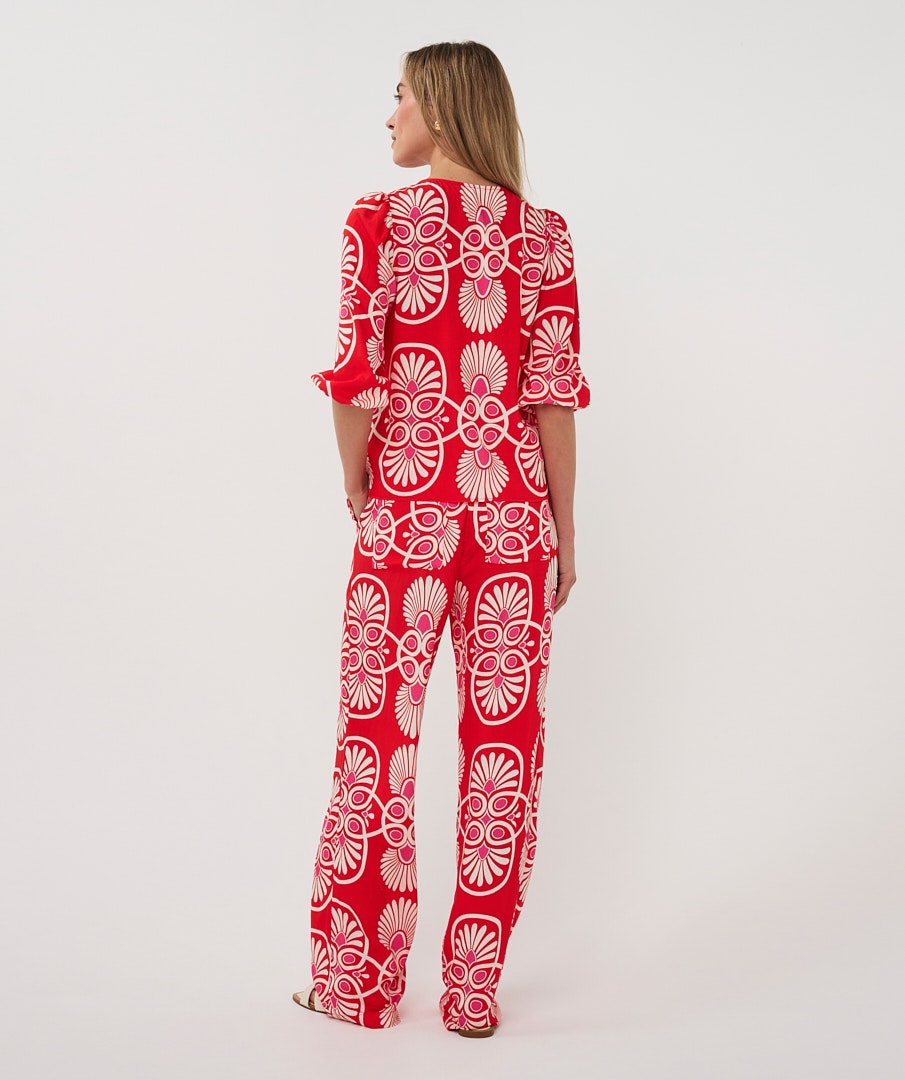 Esqualo Heartfelt Blouse Print