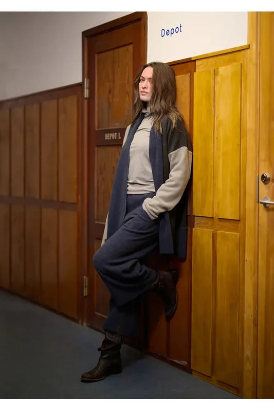 Henriette Steffensen Flare Trouser 3/4 Blue