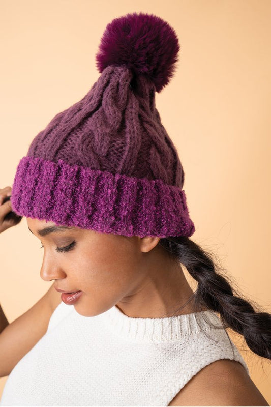 AW24 Powder Freya Pompom Hat