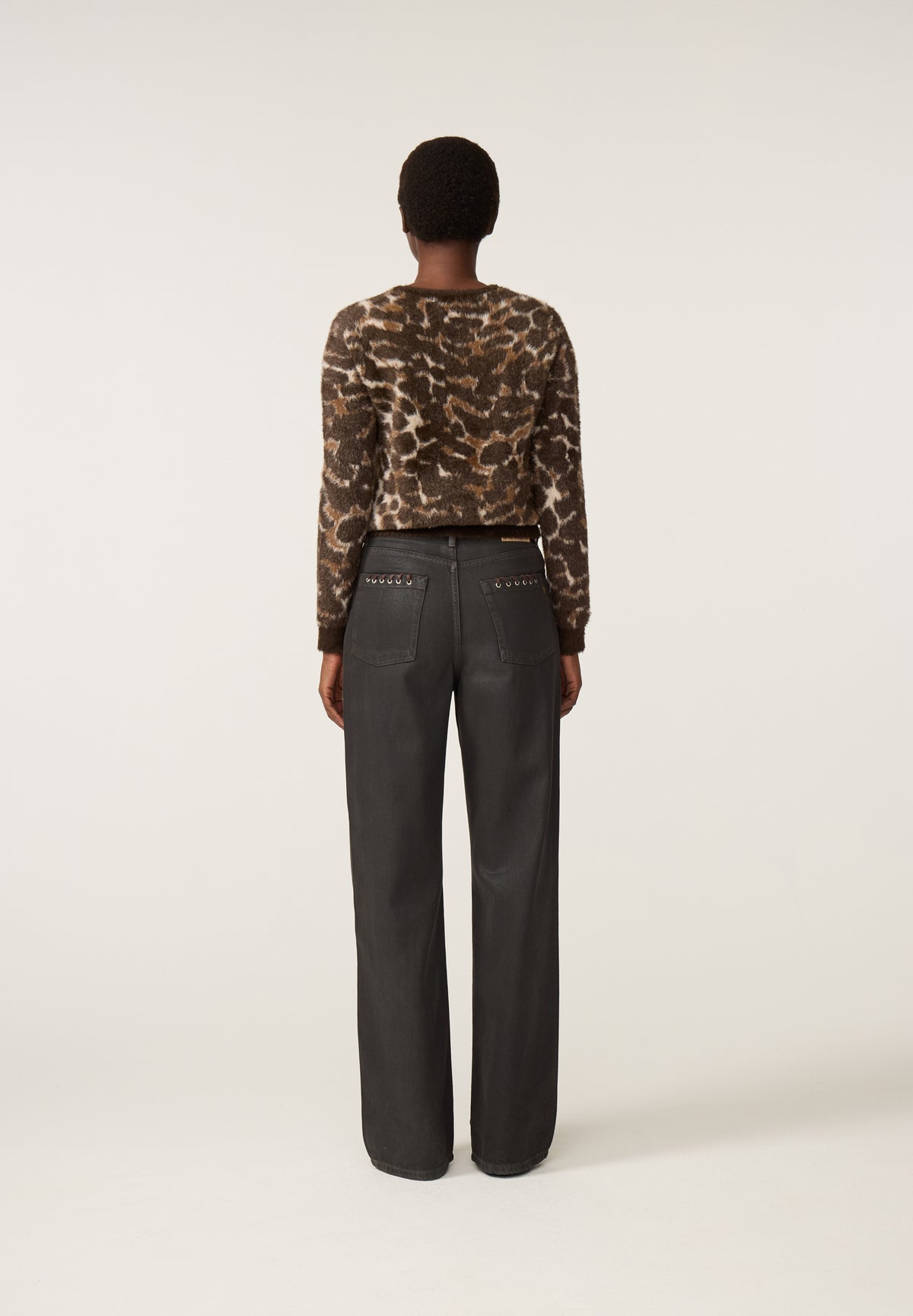 Fabienne Chapot Henry Leopard Cardigan Toffee/Camel Club