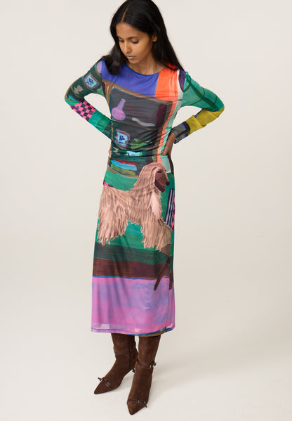 Fabienne Chapot Ashley Dress Deep Purple/Mandarin