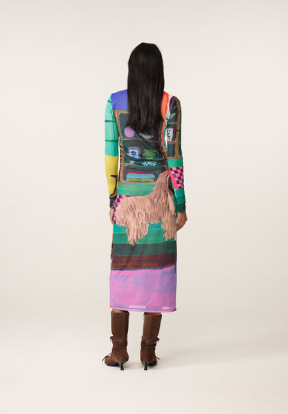 Fabienne Chapot Ashley Dress Deep Purple/Mandarin