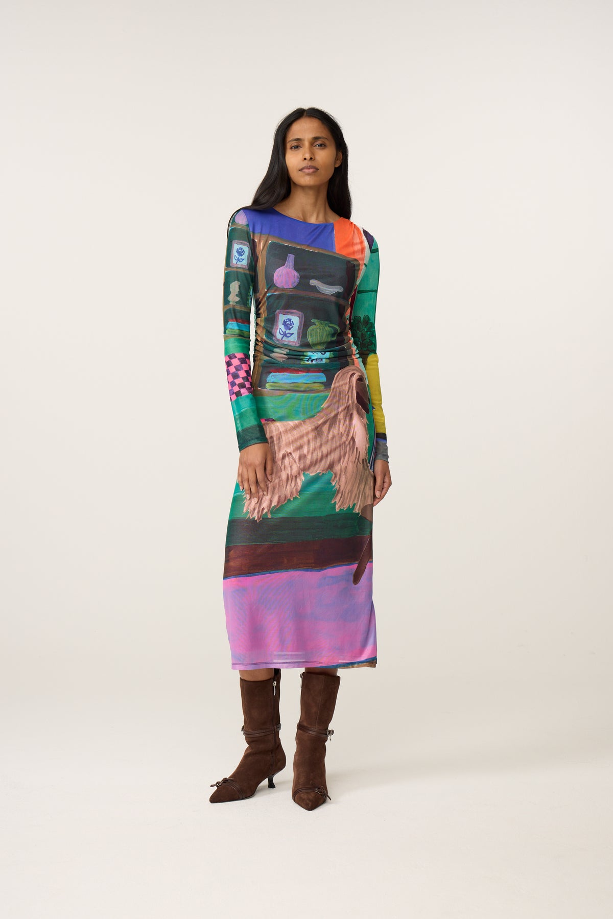 Fabienne Chapot Ashley Dress Deep Purple/Mandarin