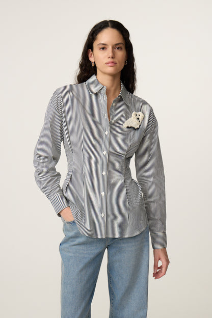 Fabienne Chapot Irina Blouse Maritime Blue/Cosy