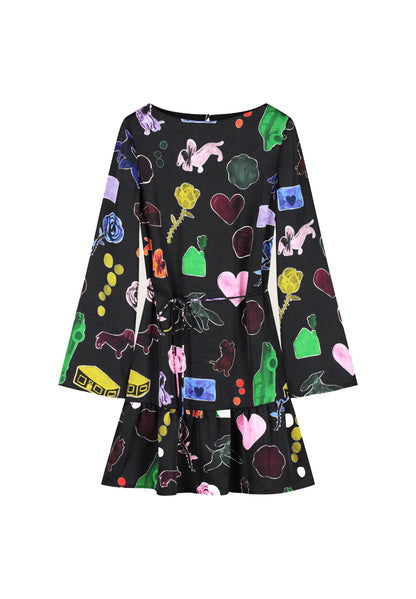 Fabienne Chapot Peony Dress Maritime Blue/Light