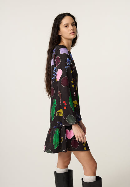Fabienne Chapot Peony Dress Maritime Blue/Light