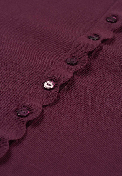 Fabienne Chapot Scarlett Short Sleeve Cardigan Brigitte Bordeaux