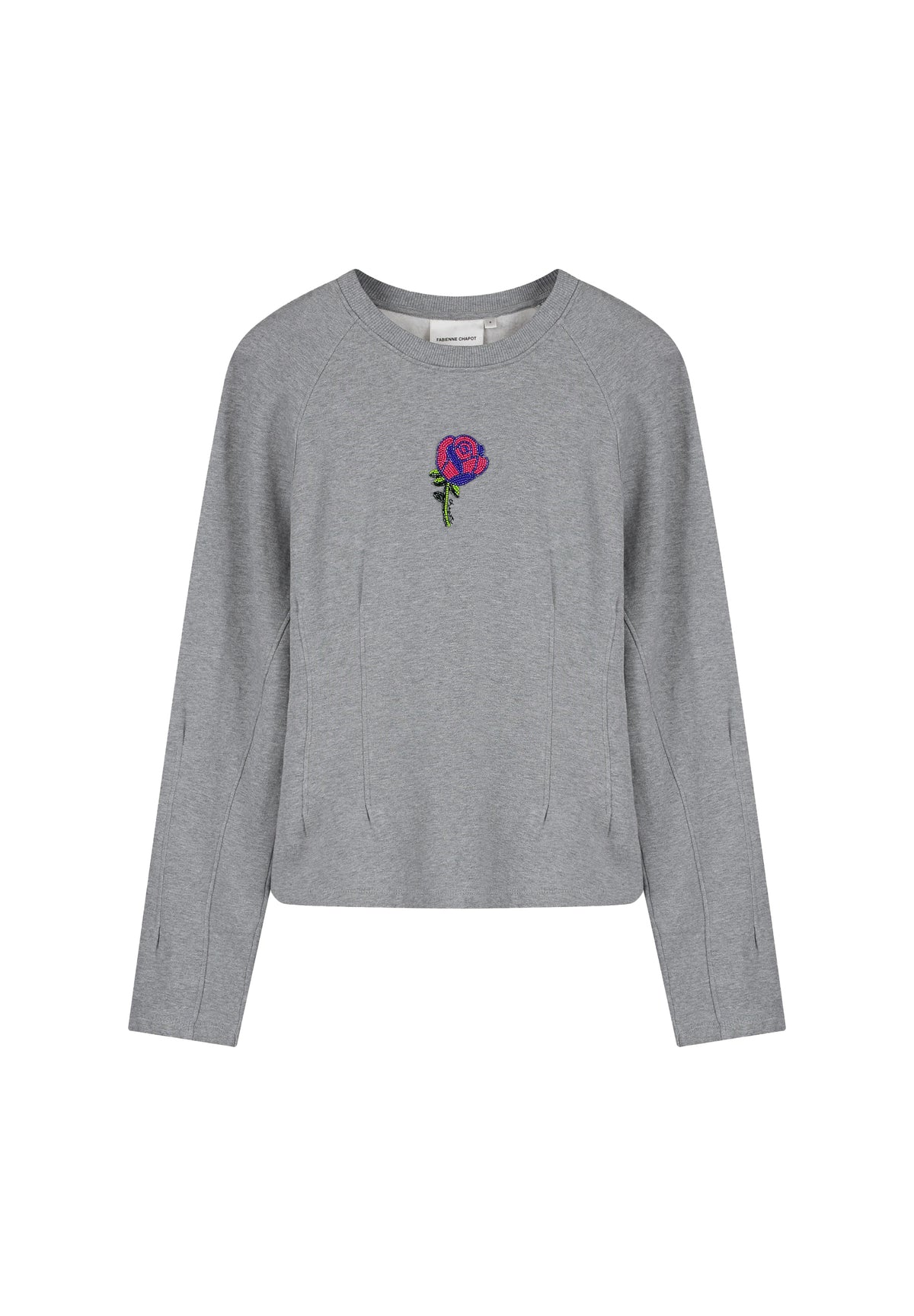 Fabienne Chapot Dhelia Rose Sweater Top Dark Grey