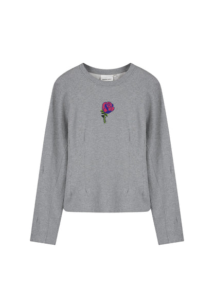Fabienne Chapot Dhelia Rose Sweater Top Dark Grey