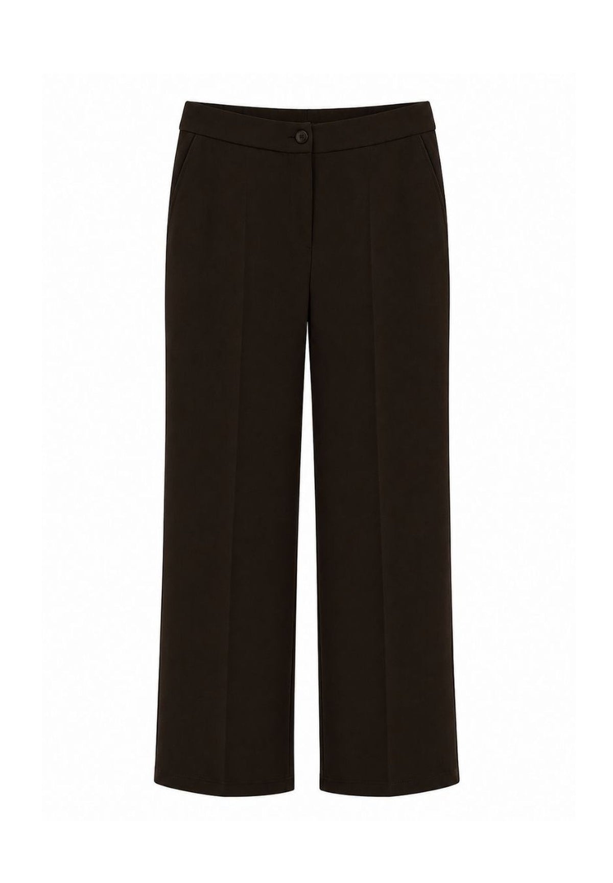 Frank Walder Wide Leg Trousers Mocha 726602