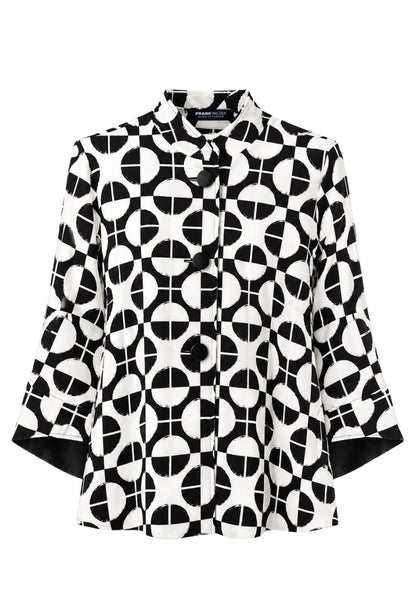 Frank Walder Geometric Blazer 309302