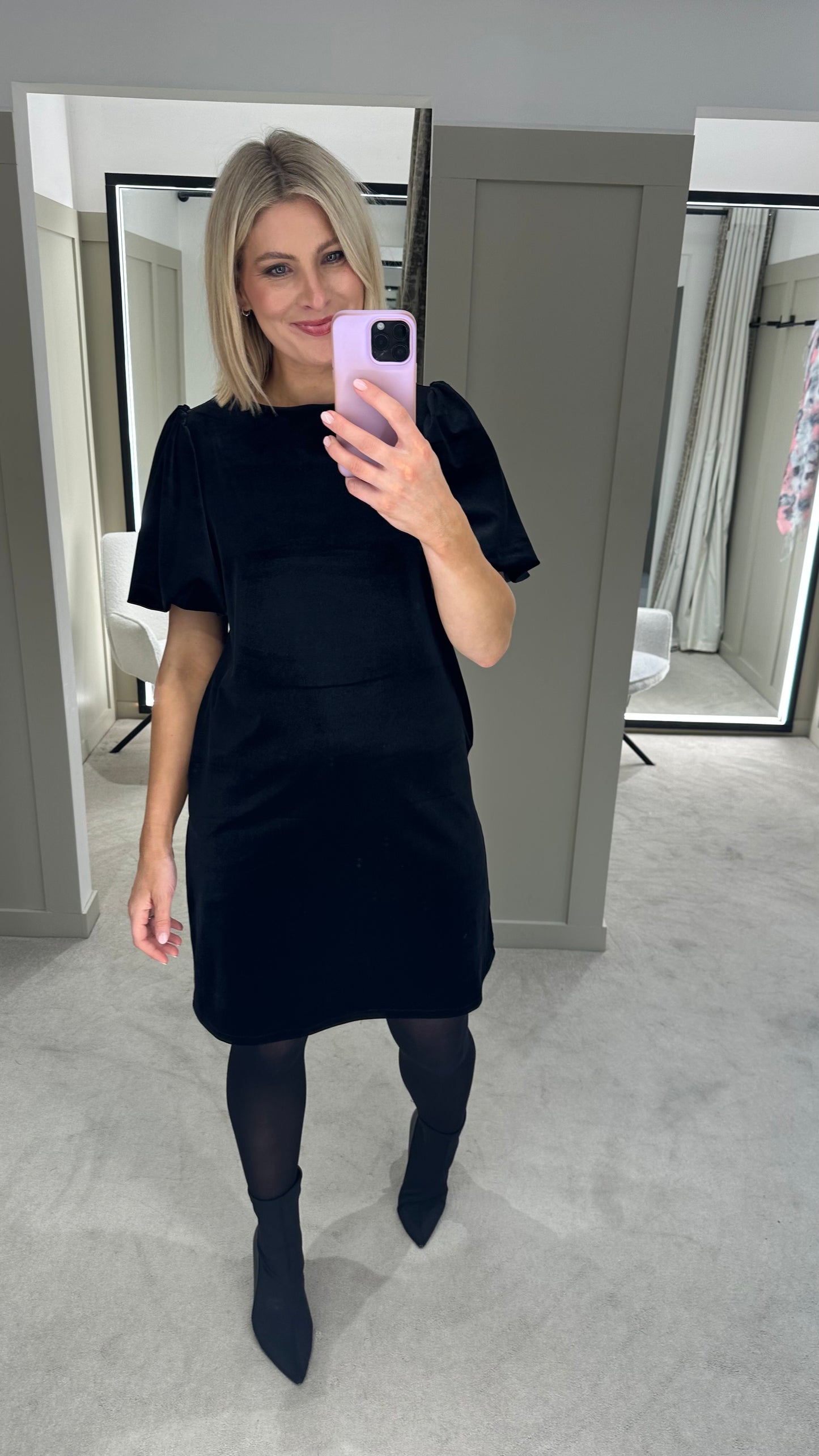 Kayla Black Velvet Dress