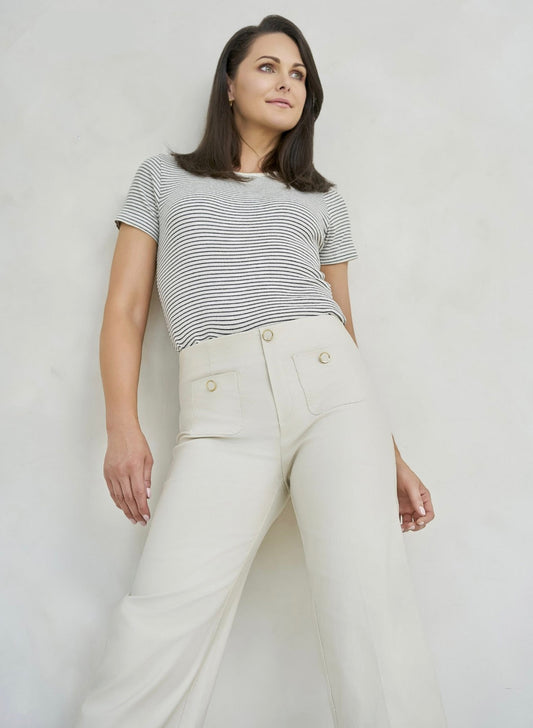 PINNS Culotte Trouser 638C Ecru