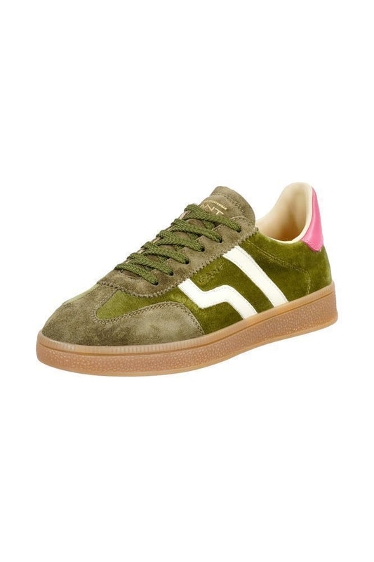 Gant Cuzima Suede/Velvet Sneaker Dark Olive